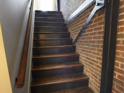 101 Main St-Loft 302 unit hallway stairs